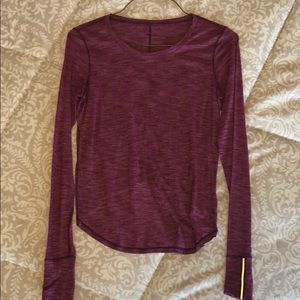 Lululemon long sleeve half crop